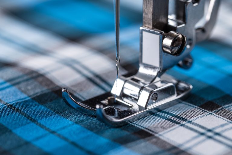 Sewing machine and fabric